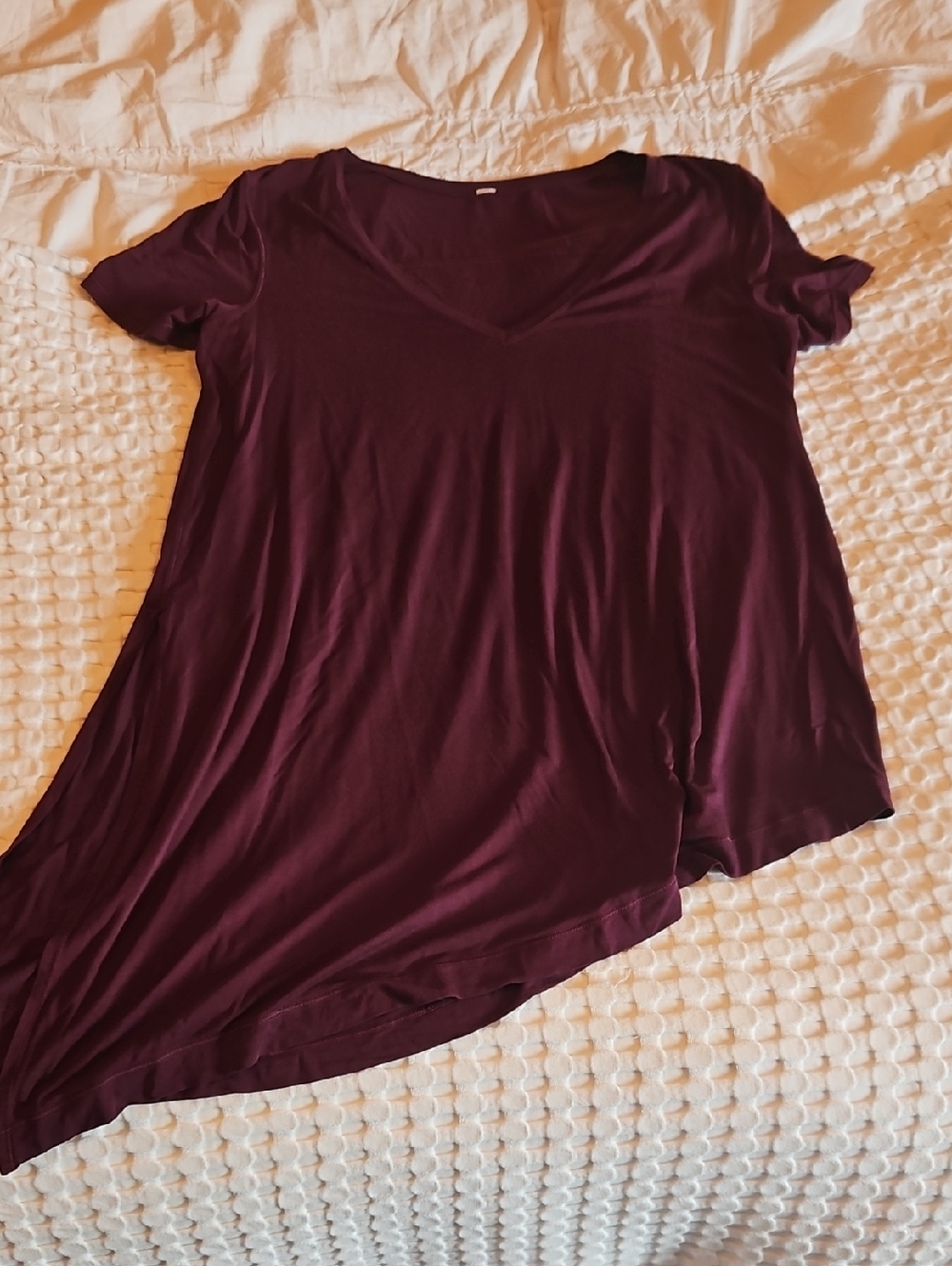 lululemon athletica Plum V-Neck Short Sleeve Tunic